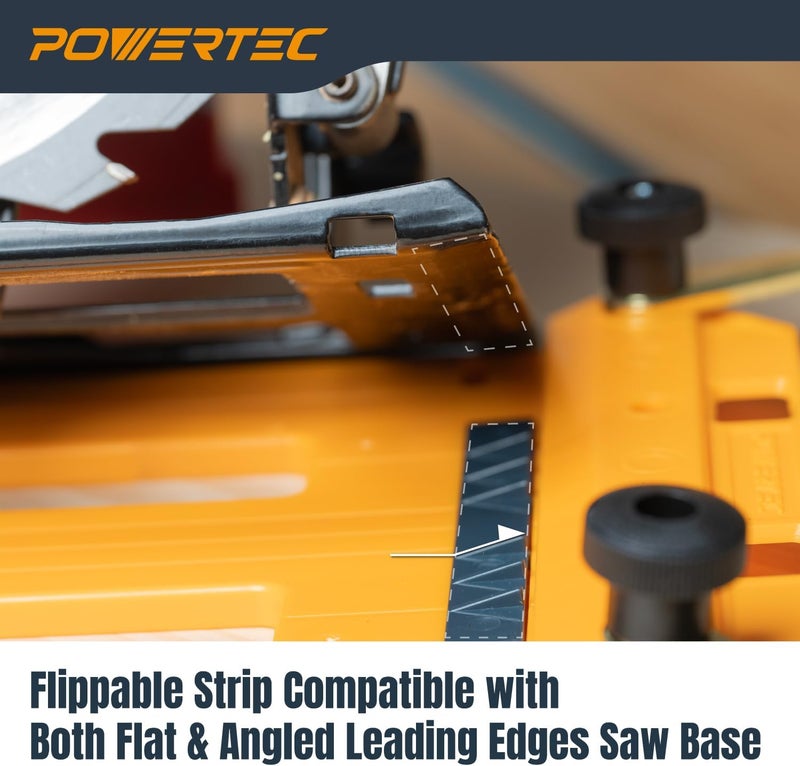 POWERTEC 53 Inch Circular Saw Track Guide Rail System – Precision Rip-Cut and Cross-Cut Guide for Sheet Goods, Plywood, Panels, and DIY Woodworking (72094) - Image 5